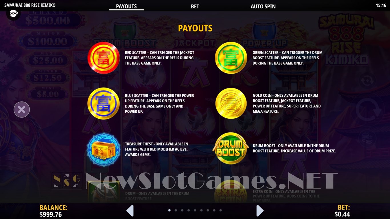 Samurai 888 Rise Kimiko Slot Slot Image in Demo - pic. 5