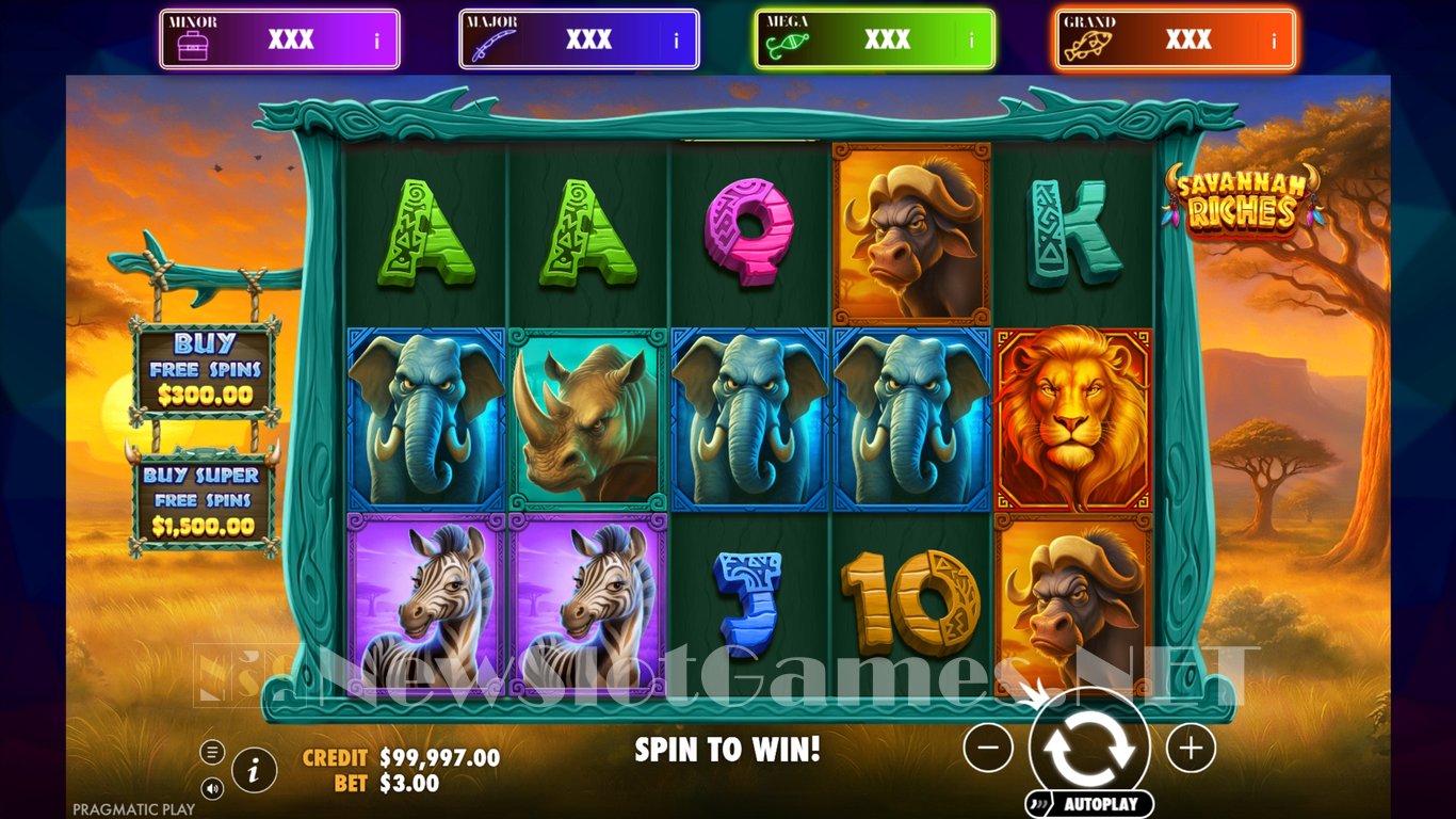 Savannah Riches Slot Demo Image