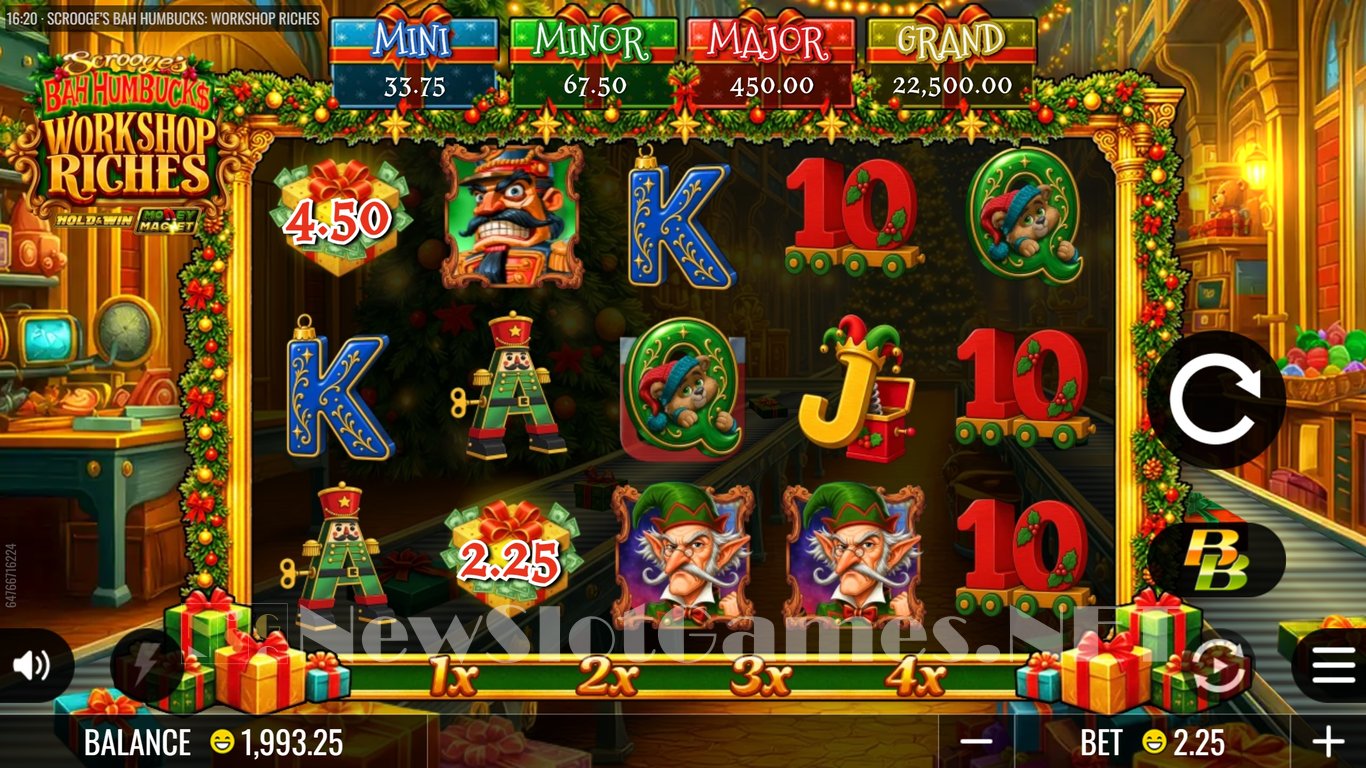 Scrooges Bah Humbucks Workshop Riches Slot Slot Image in Demo - pic. 2