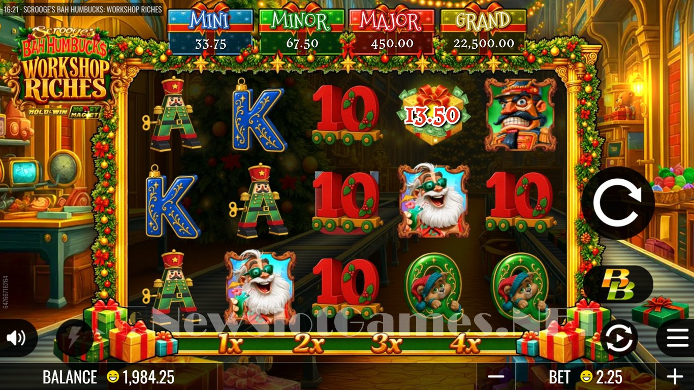 Scrooges Bah Humbucks Workshop Riches Slot Slot Image in Demo - pic. 3