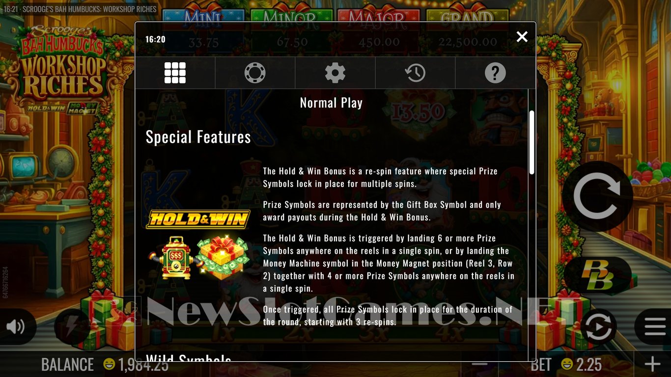 Scrooges Bah Humbucks Workshop Riches Slot Slot Image in Demo - pic. 4