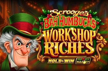 Scrooges Bah Humbucks Workshop Riches Slot Logo
