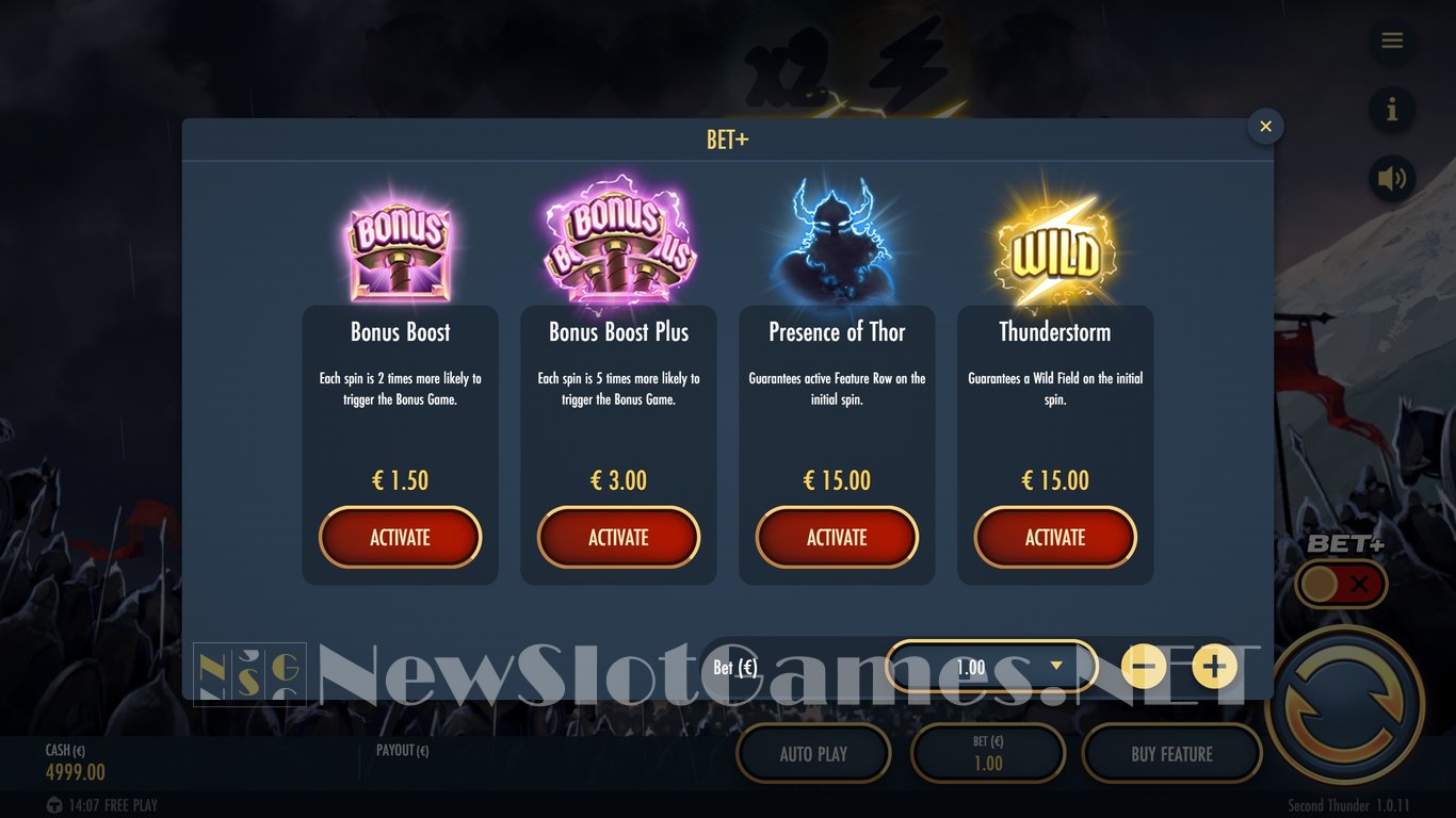 Second Thunder Slot Slot Image in Demo - pic. 2