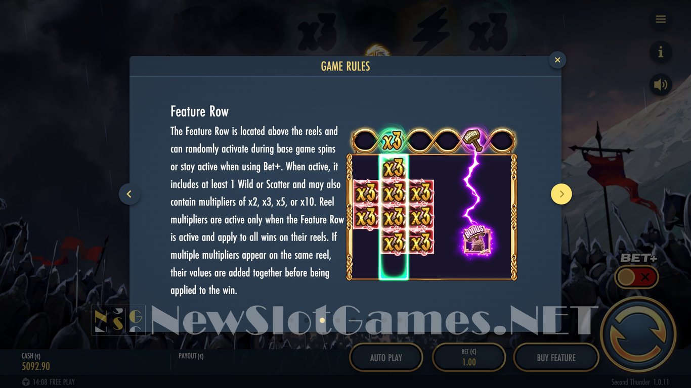 Second Thunder Slot Slot Image in Demo - pic. 7