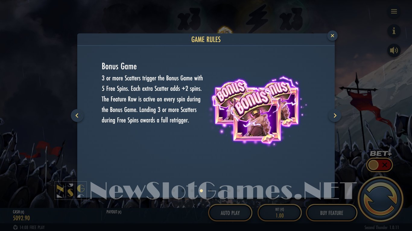 Second Thunder Slot Slot Image in Demo - pic. 8