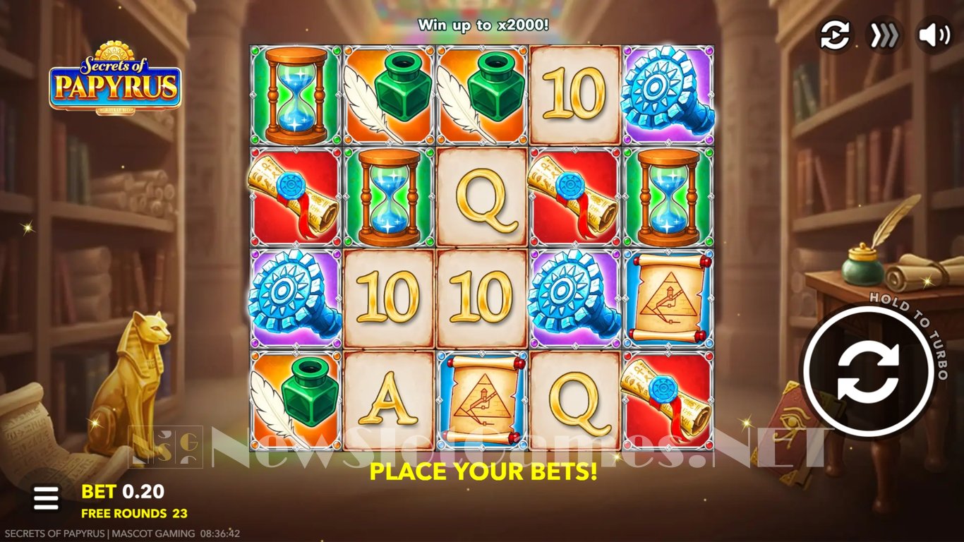 Secrets of Papyrus Slot Demo Image