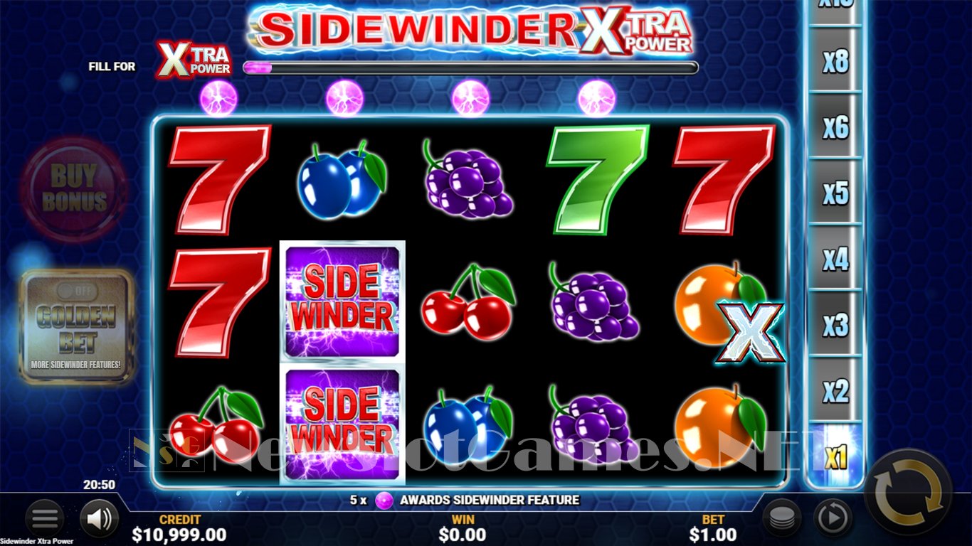 Sidewinder Xtra Power Slot Demo Image