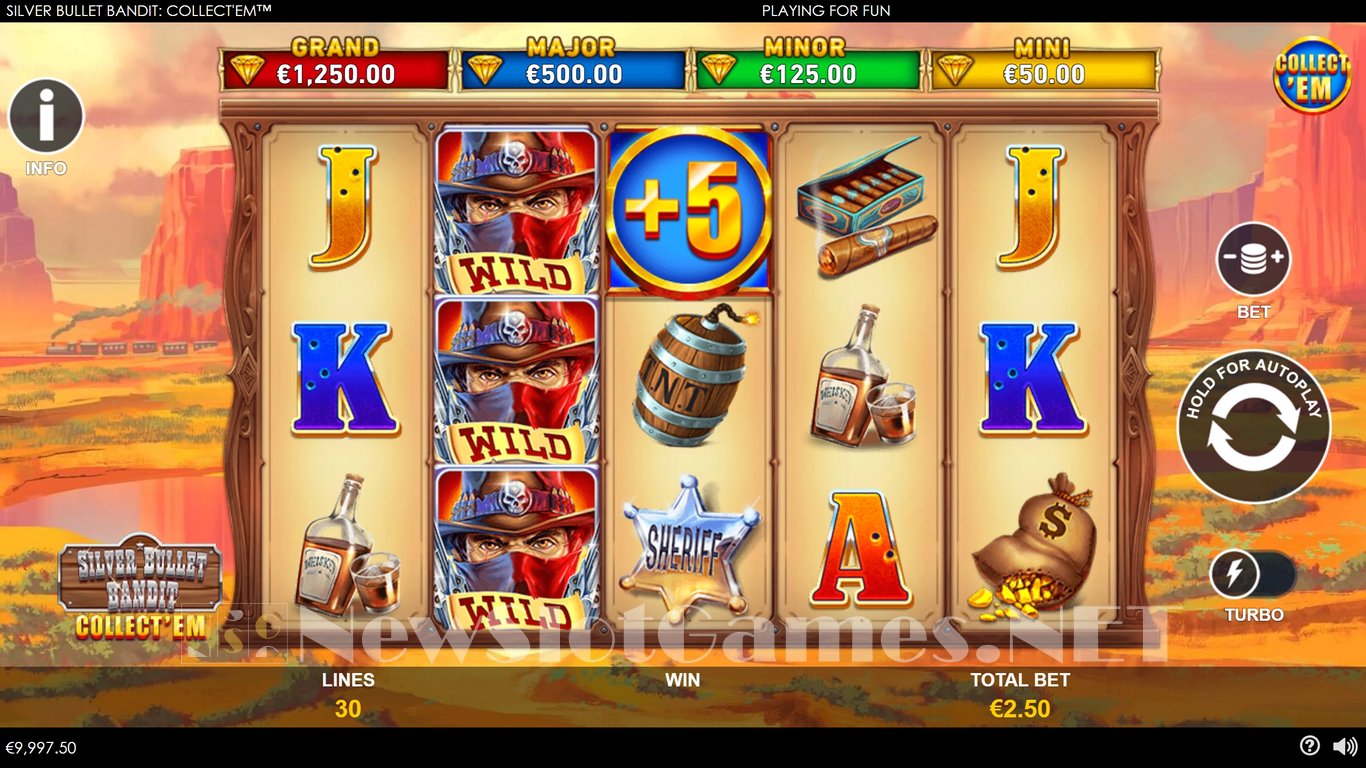 Silver Bullet Bandit Collect Em Slot Slot Image in Demo - pic. 2