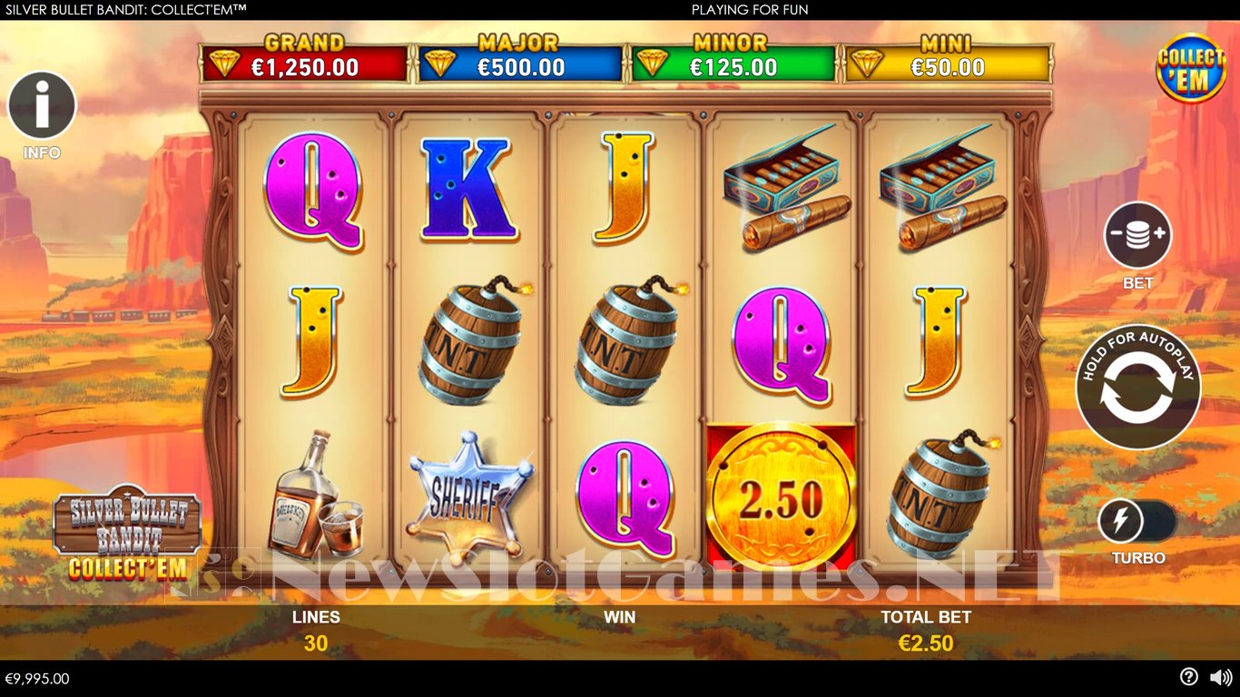 Silver Bullet Bandit Collect Em Slot Slot Image in Demo - pic. 3