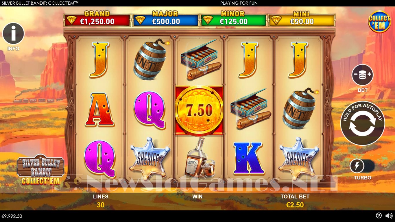 Silver Bullet Bandit Collect Em Slot Slot Image in Demo - pic. 4