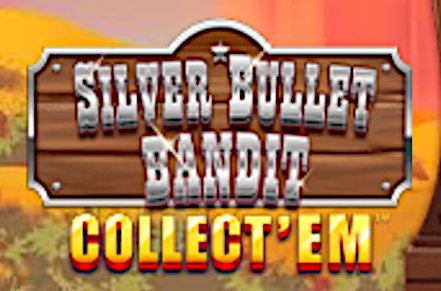 Silver Bullet Bandit Collect Em Slot Logo