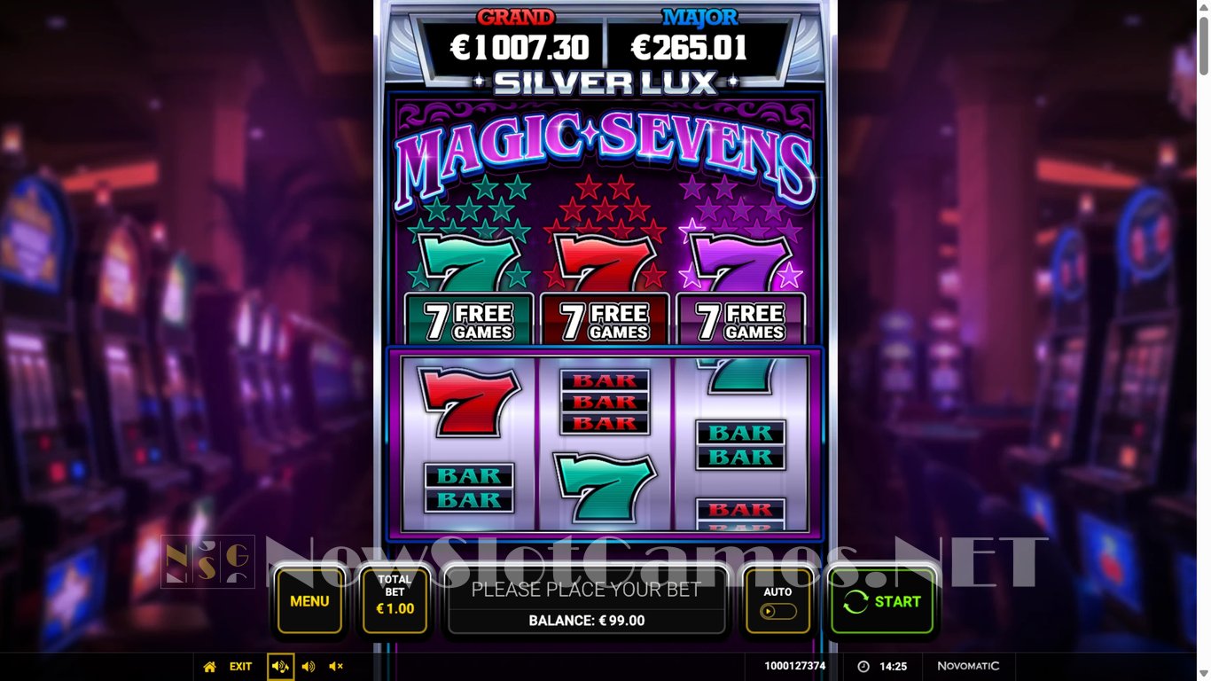 Silver Lux - Magic Sevens Slot Demo Image