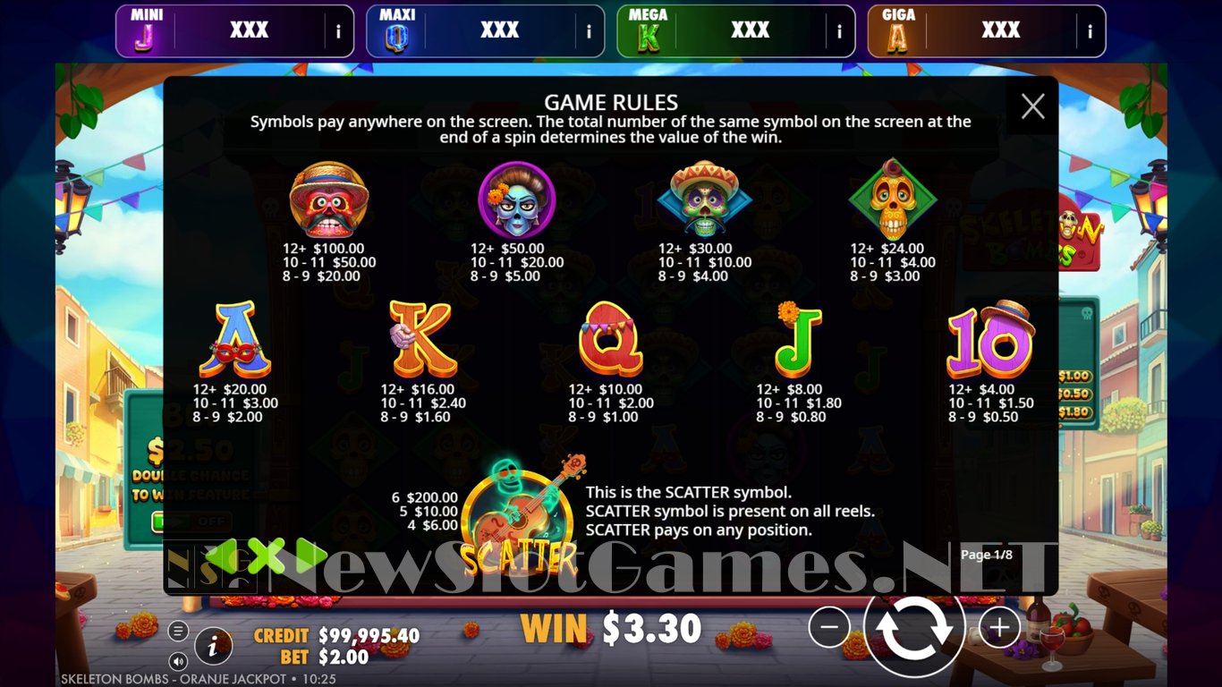 Skeleton Bombs Slot Slot Image in Demo - pic. 3
