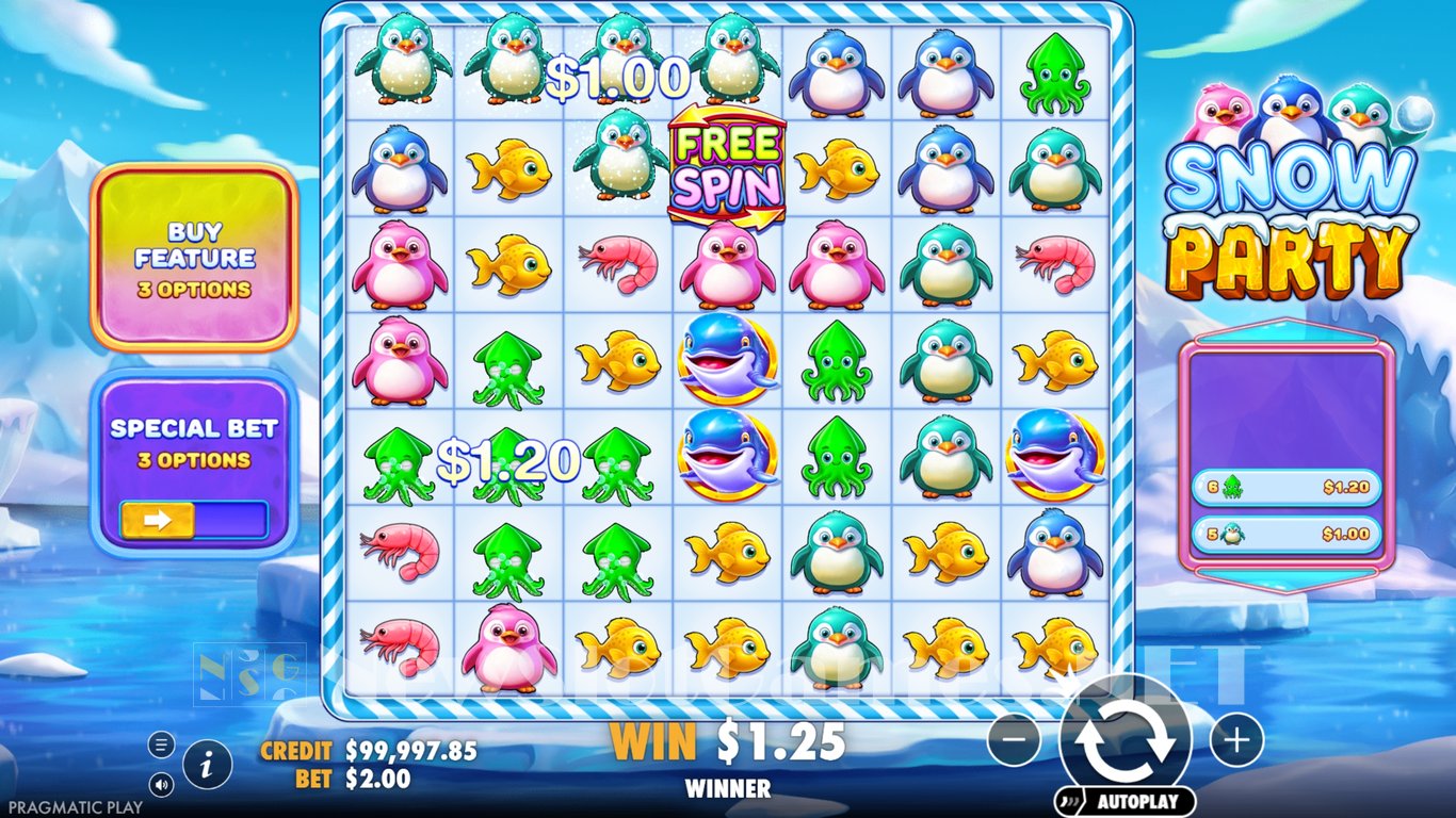 Snow Party Slot Slot Image in Demo - pic. 2