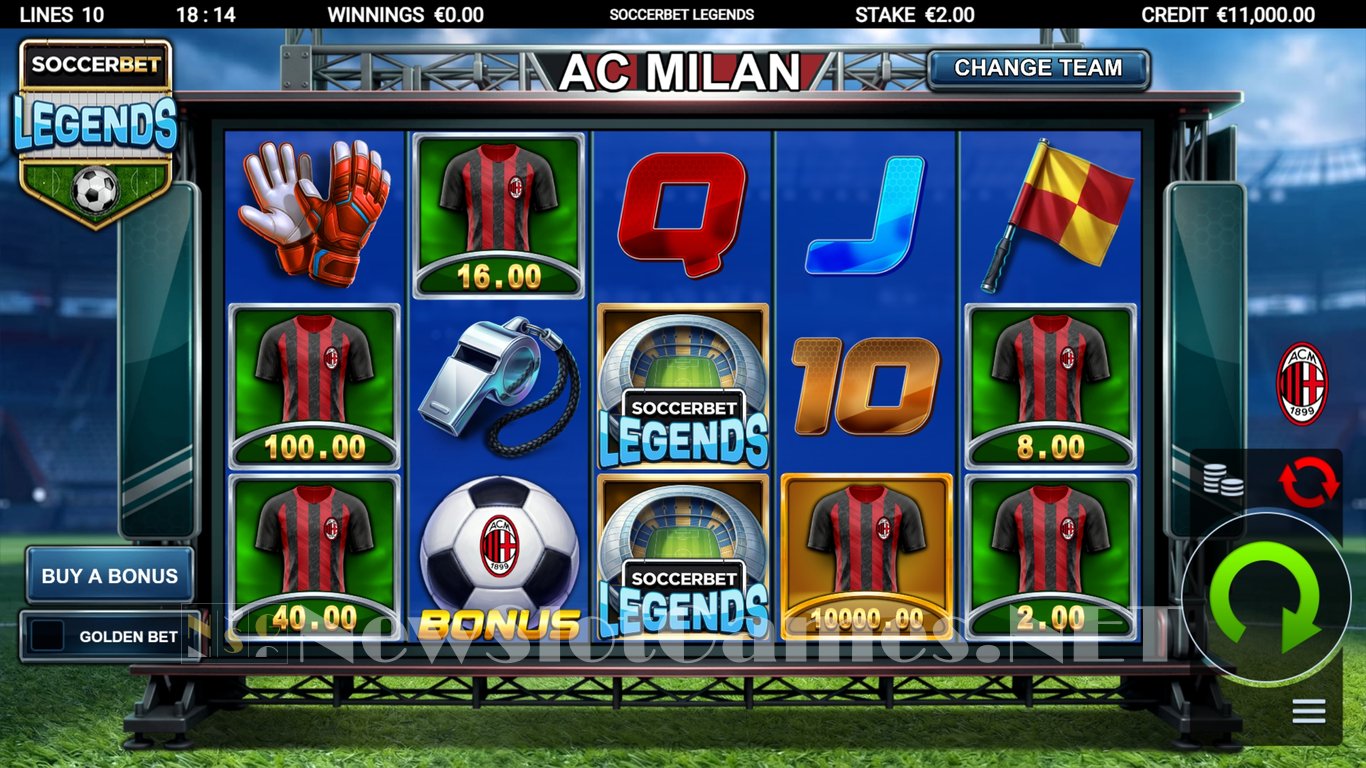 SoccerBet Legends Slot Demo Image