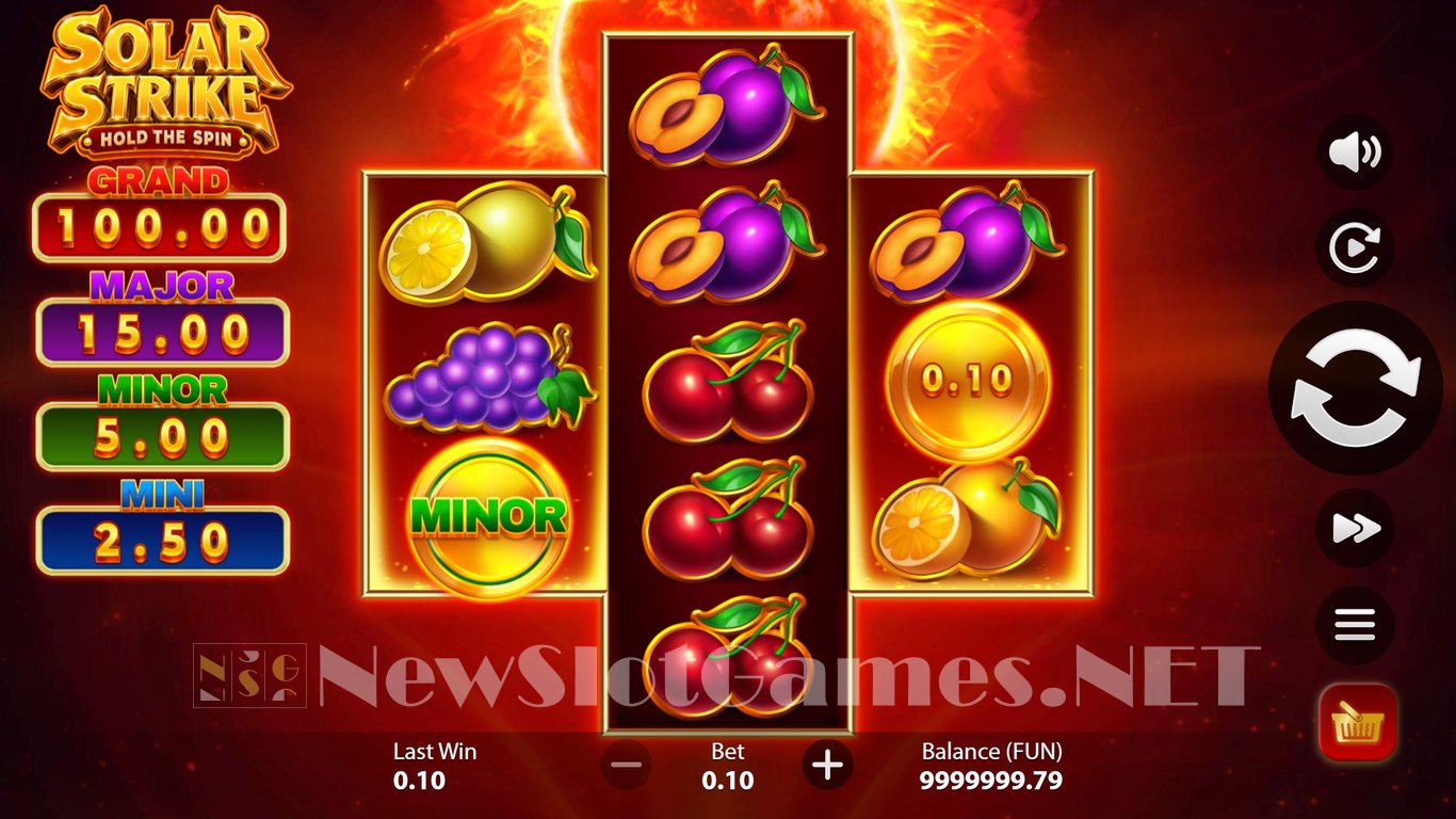 Solar Strike Hold the Spin Slot Demo Image