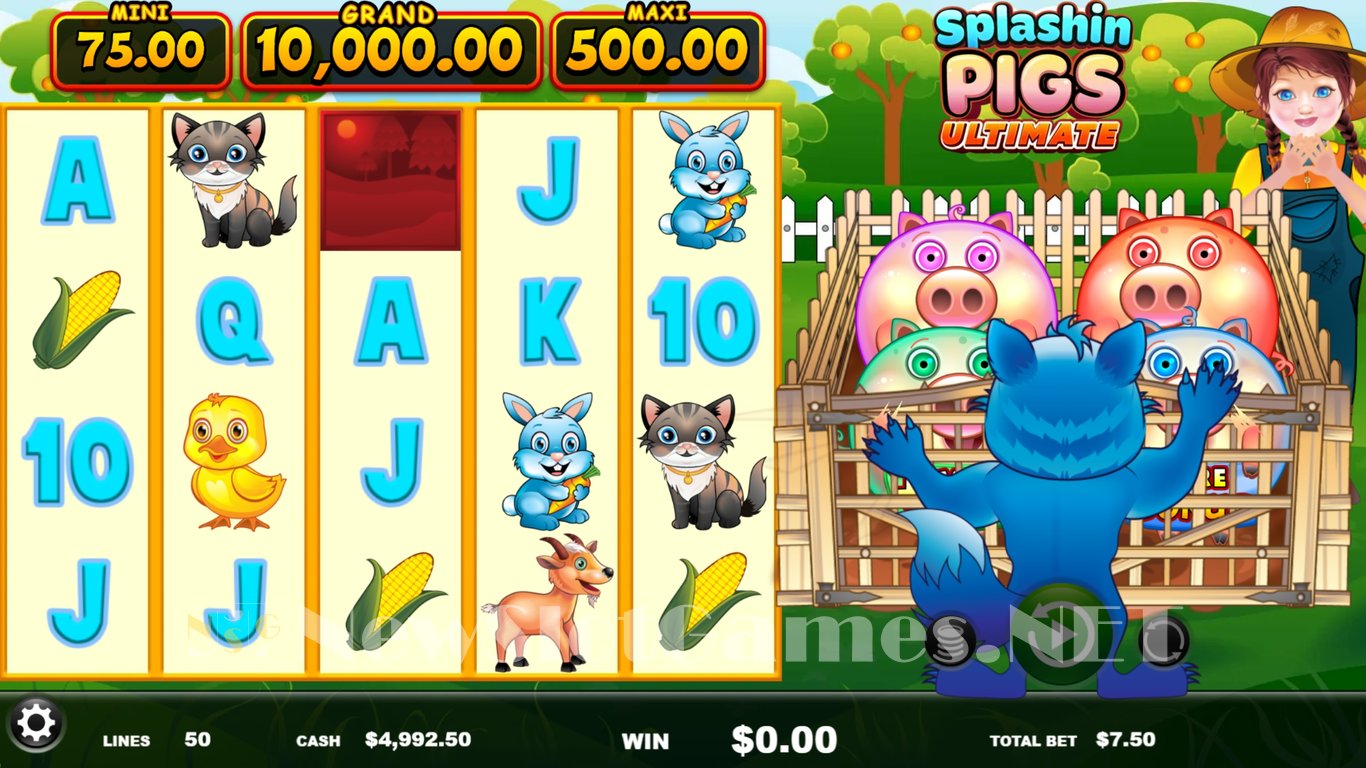 Splashin Pigs Ultimate Slot Demo Image