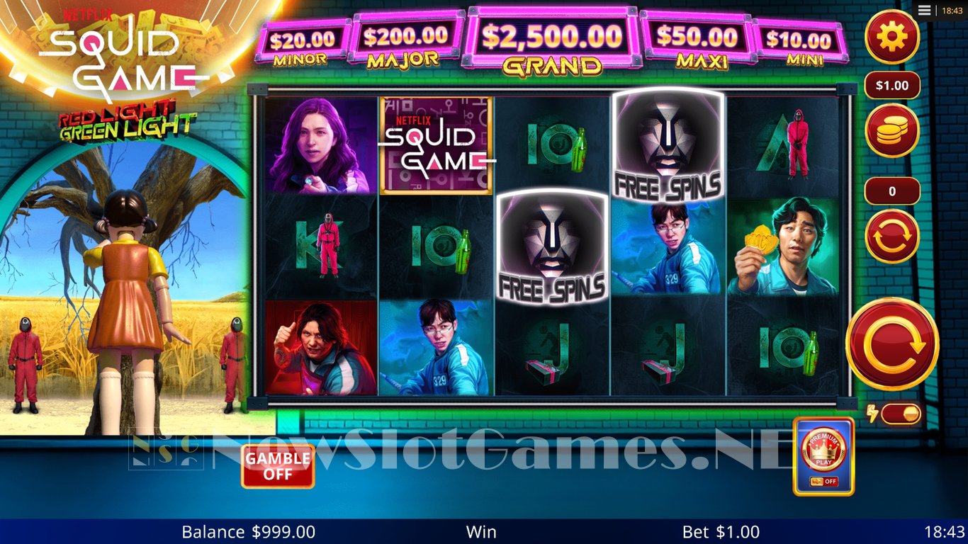 Squid Game Red Light, Green Light Slot Demo Image