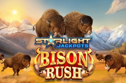Starlight Jackpots Bison Rush Slot Logo
