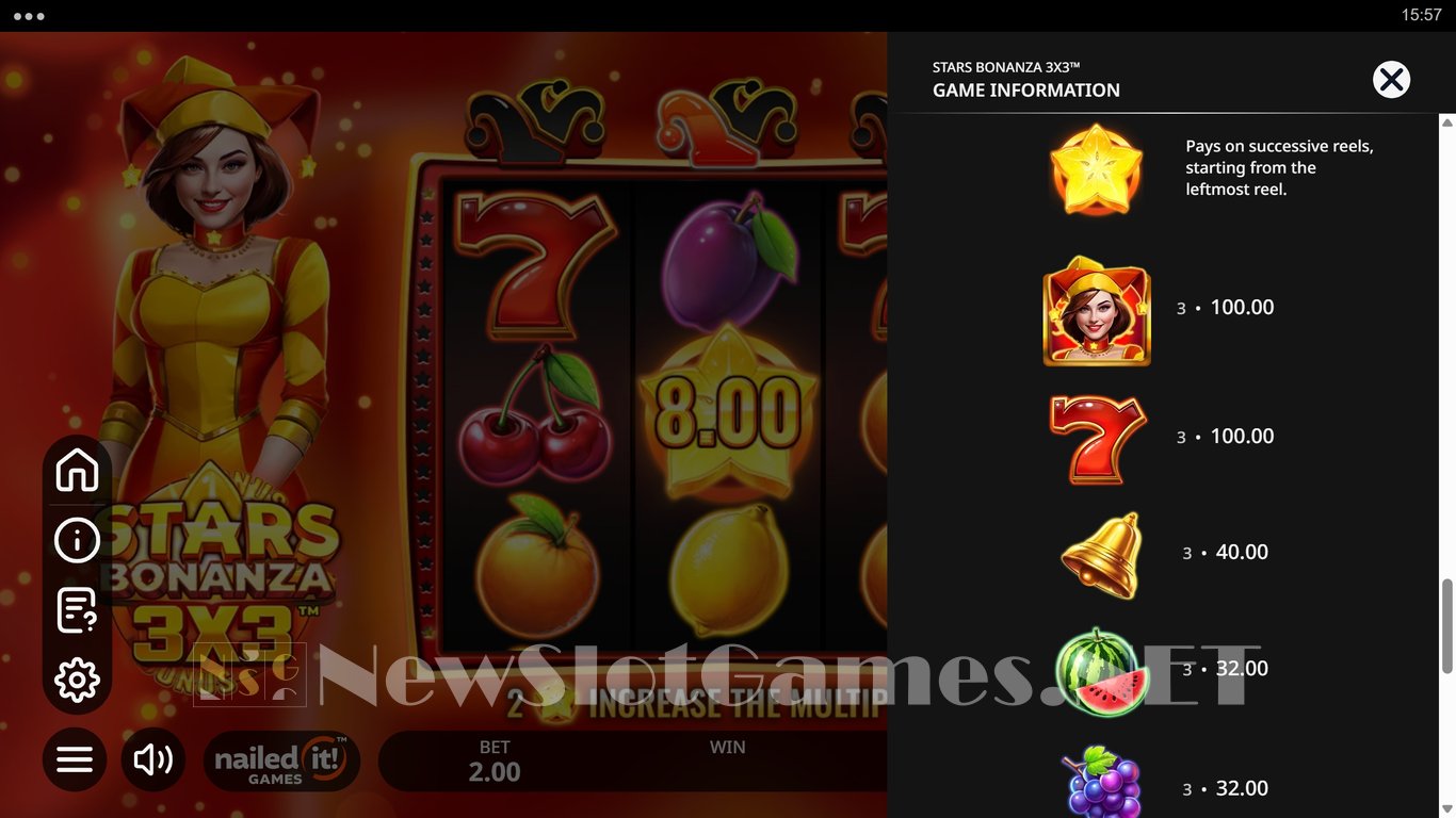Stars Bonanza 3x3 Slot Slot Image in Demo - pic. 8