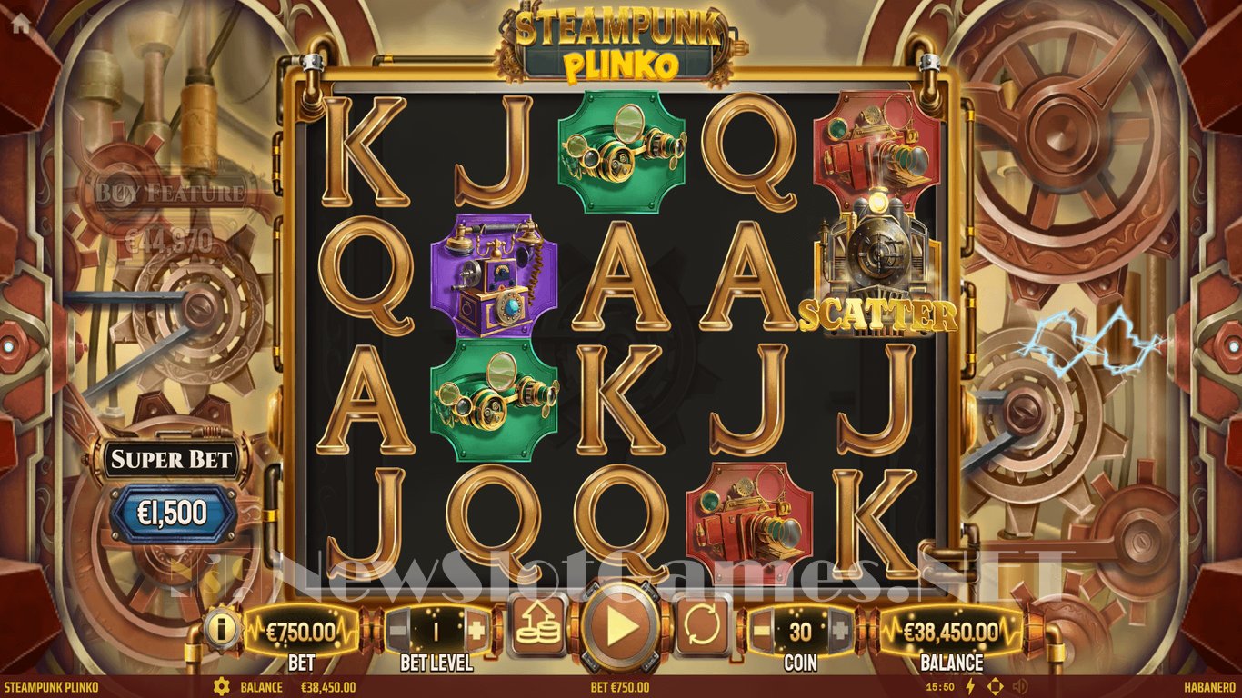 Steampunk Plinko Slot Demo Image