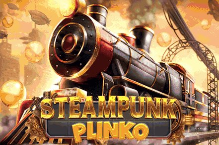 Steampunk Plinko Slot Logo