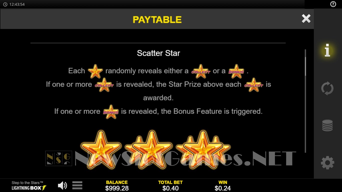 Step to the Stars Slot Slot Image in Demo - pic. 5