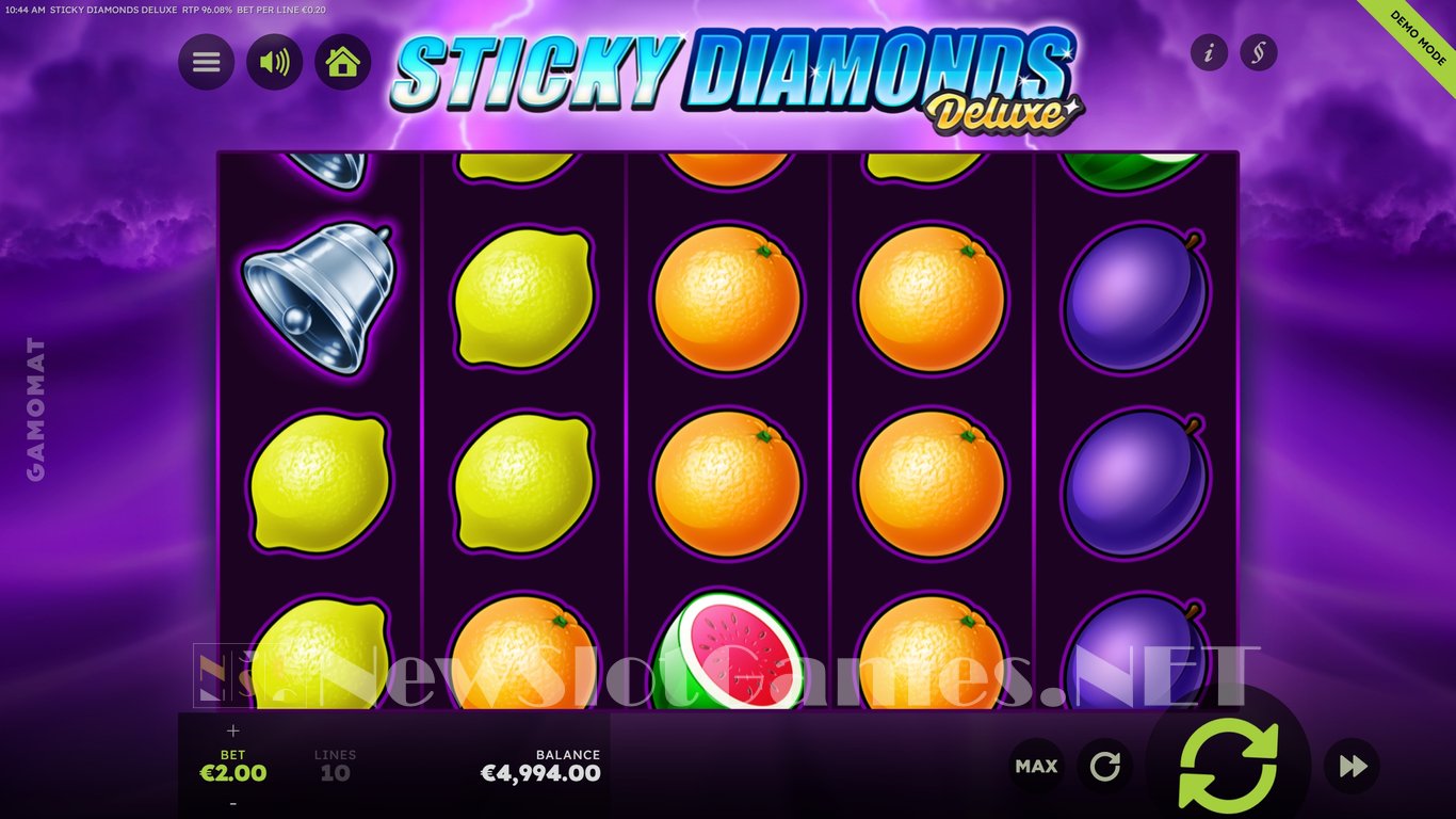 Sticky Diamonds Deluxe Slot Slot Image in Demo - pic. 2