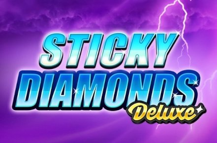 Sticky Diamonds Deluxe Slot Logo
