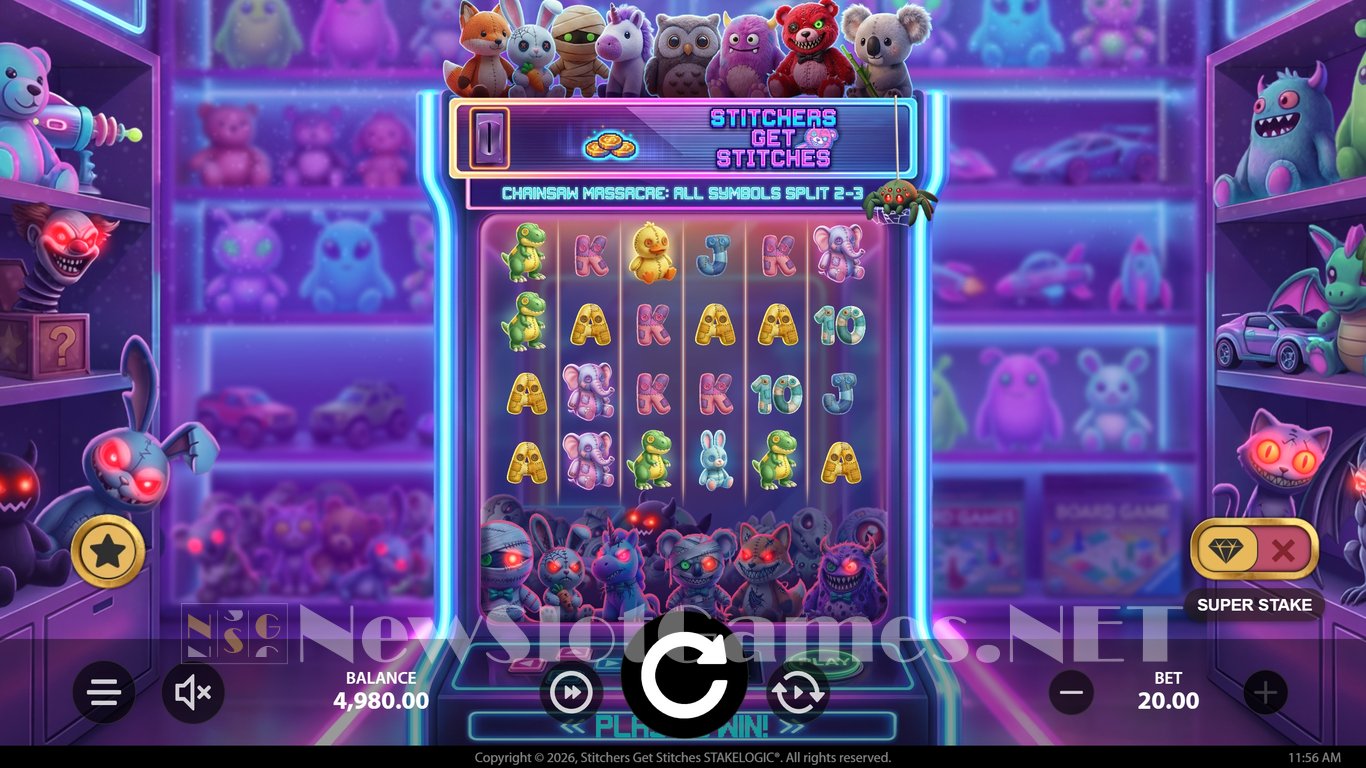 Stitchers Get Stitches Slot Demo Image