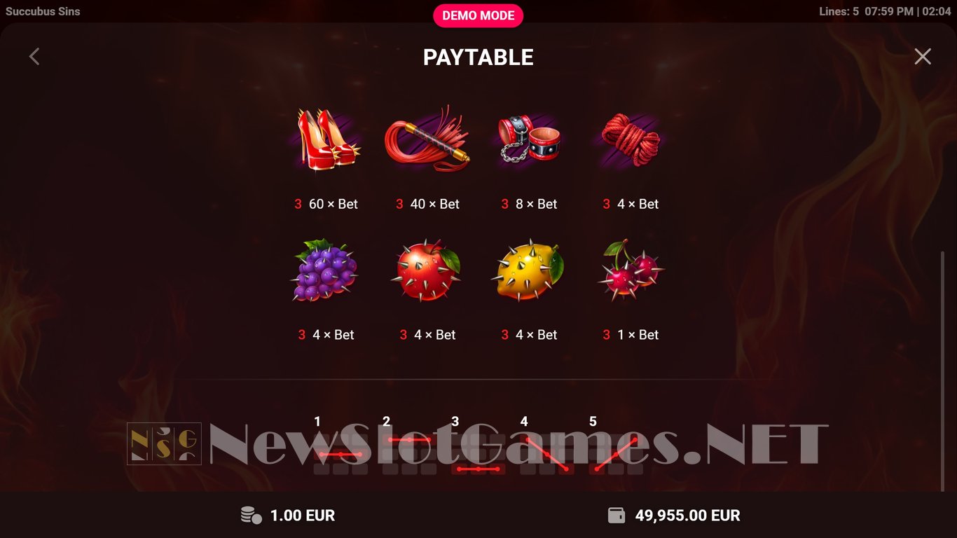 Succubus Sins Slot Slot Image in Demo - pic. 5