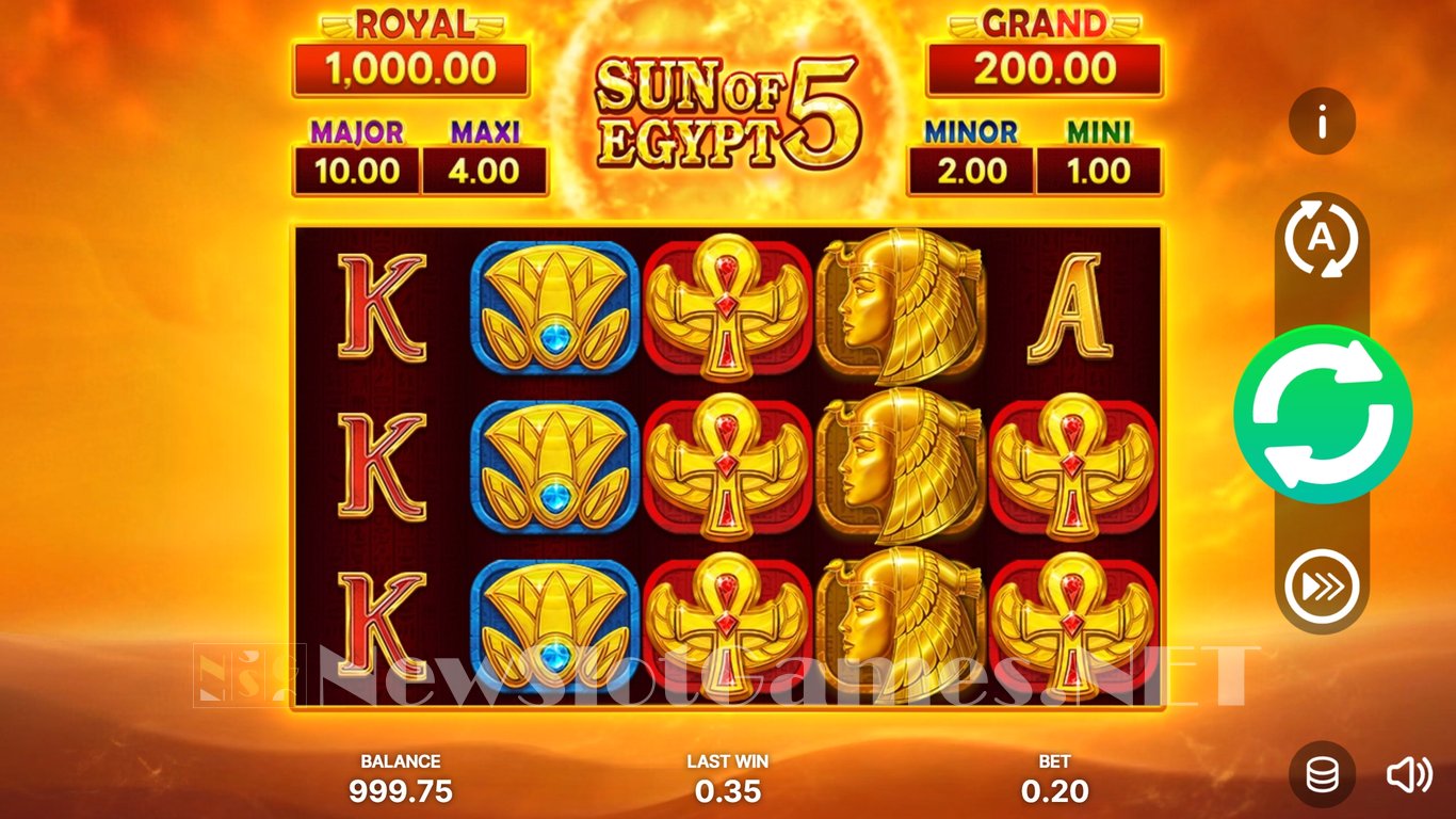 Sun of Egypt 5 Hold and Win Slot Slot Image in Demo - pic. 2