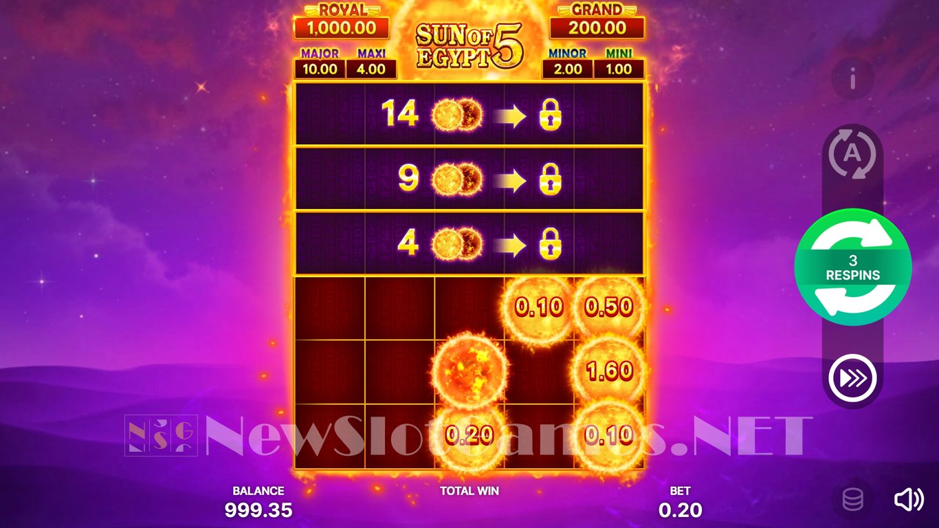 Sun of Egypt 5 Hold and Win Slot Slot Image in Demo - pic. 4