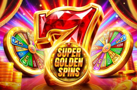 Super Golden Spins Slot Logo