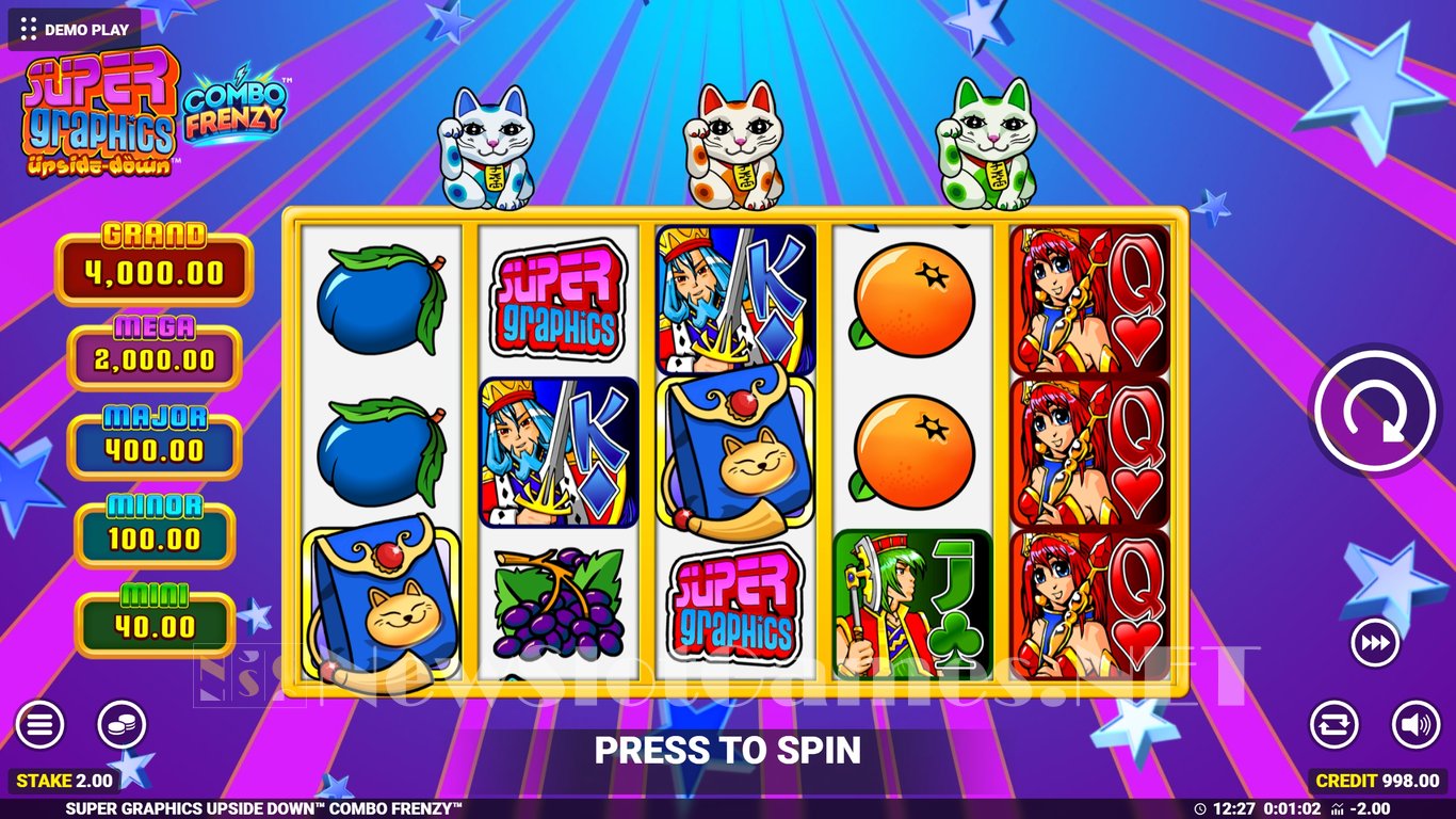 Super Graphics Upside Down Slot Demo Image