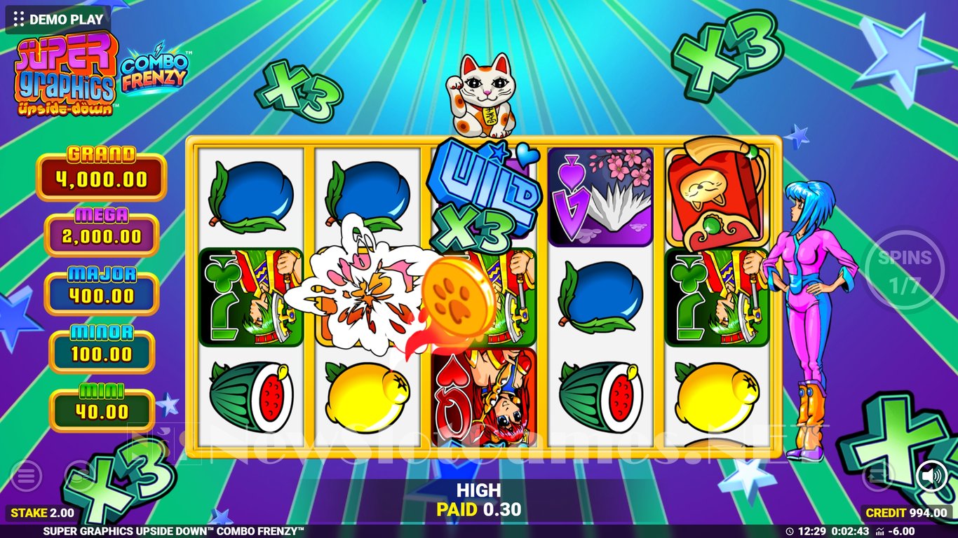 Super Graphics Upside Down Slot Slot Image in Demo - pic. 3