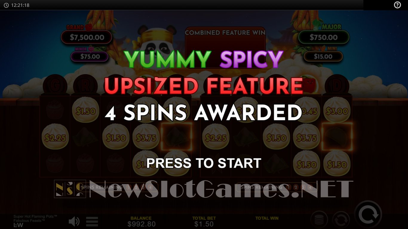 Super Hot Flaming Pots Fabulous Feasts Slot Slot Image in Demo - pic. 4