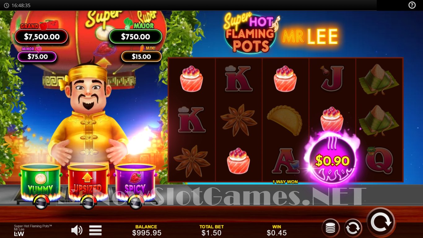 Super Hot Flaming Pots Mr Lee Slot Slot Image in Demo - pic. 3
