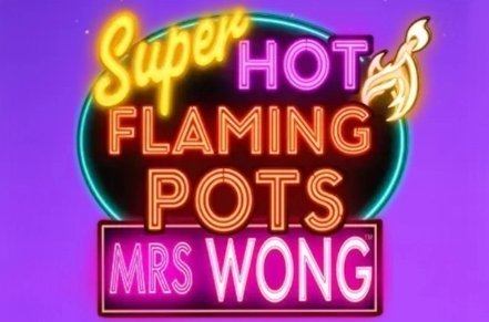 Super Hot Flaming Pots Mrs Wong Slot Logo