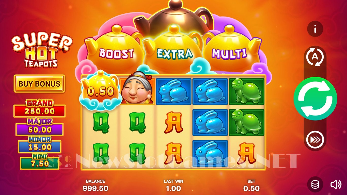 Super Hot Teapots Hold and Win Slot Demo Image