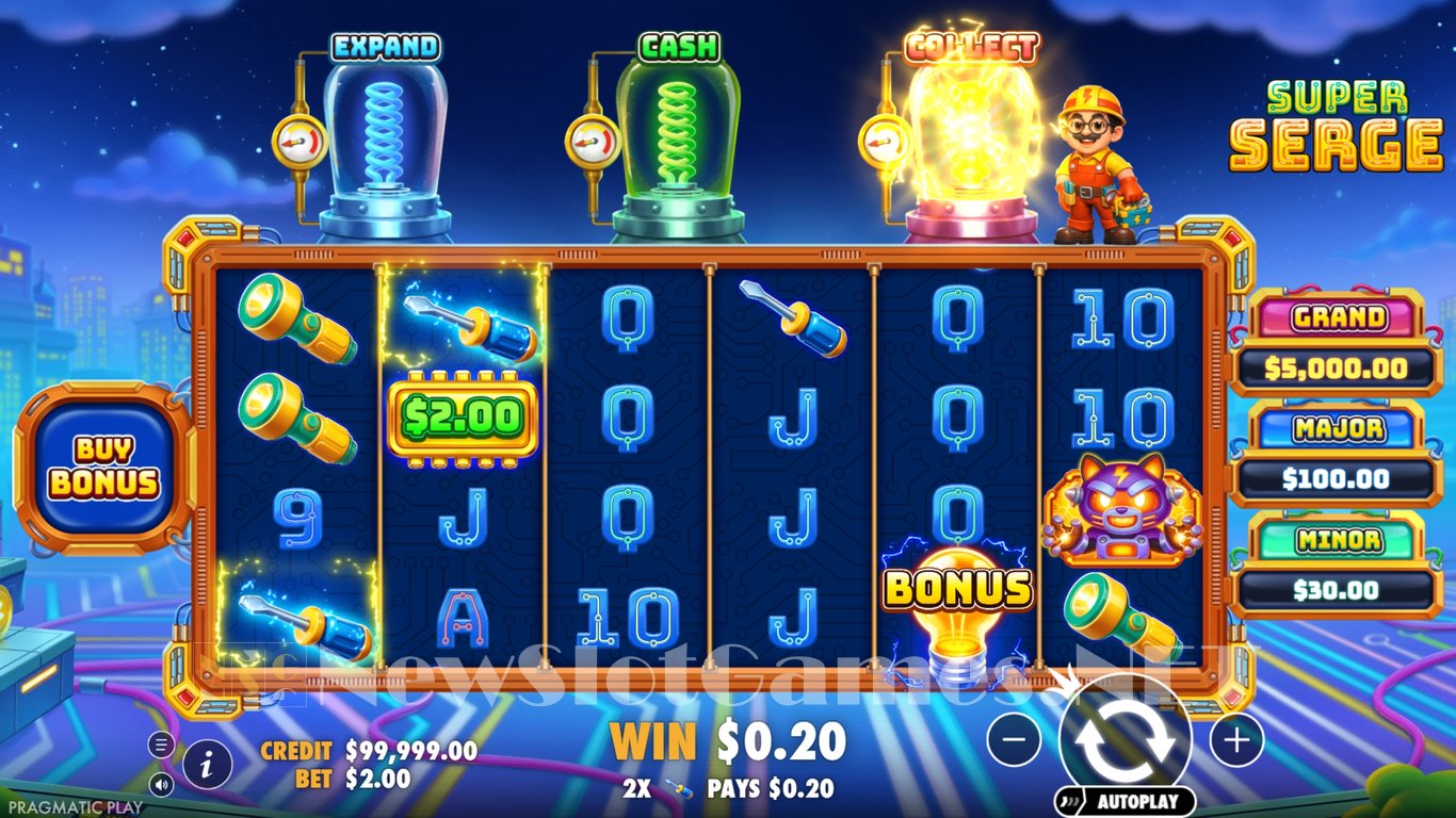 Super Serge Slot Slot Image in Demo - pic. 2