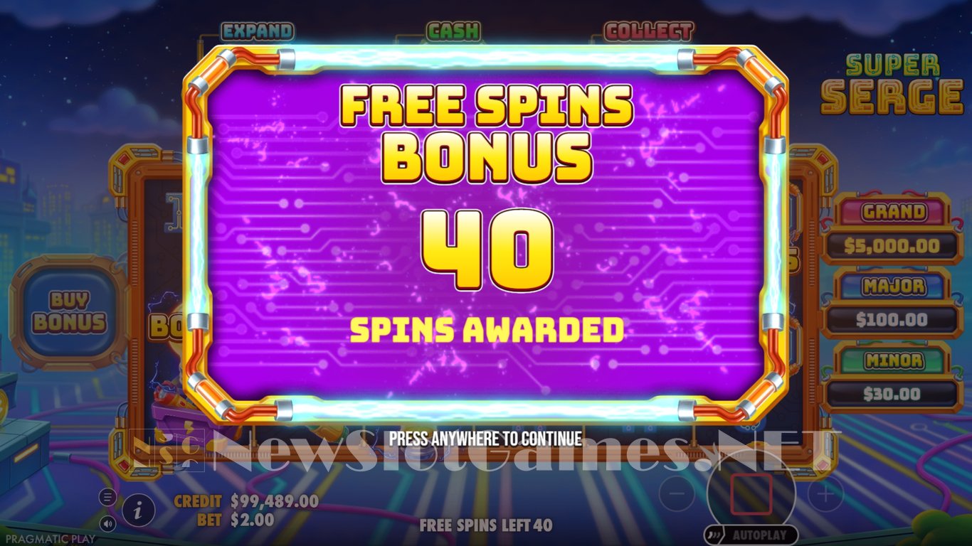 Super Serge Slot Slot Image in Demo - pic. 7