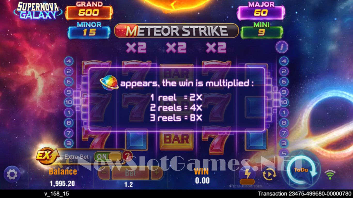 Supernova Galaxy Slot Slot Image in Demo - pic. 4