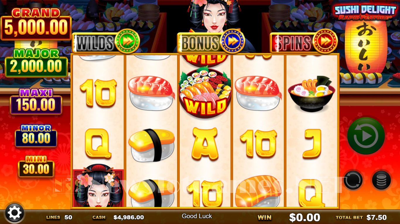 Sushi Delight Rapid Feature Slot Slot Image in Demo - pic. 2