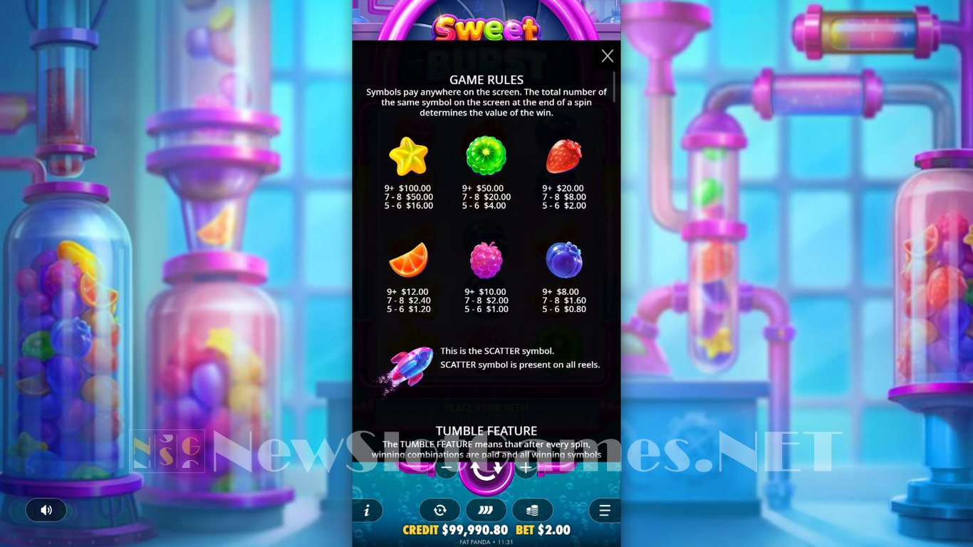 Sweet Burst Slot Slot Image in Demo - pic. 5