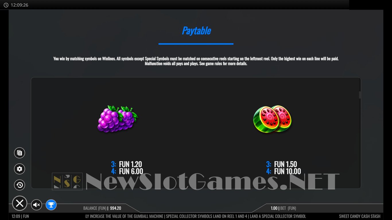 Sweet Candy Cash Stash Slot Slot Image in Demo - pic. 6