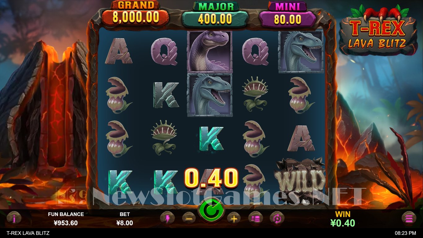 T-Rex Lava Blitz Slot Slot Image in Demo - pic. 2