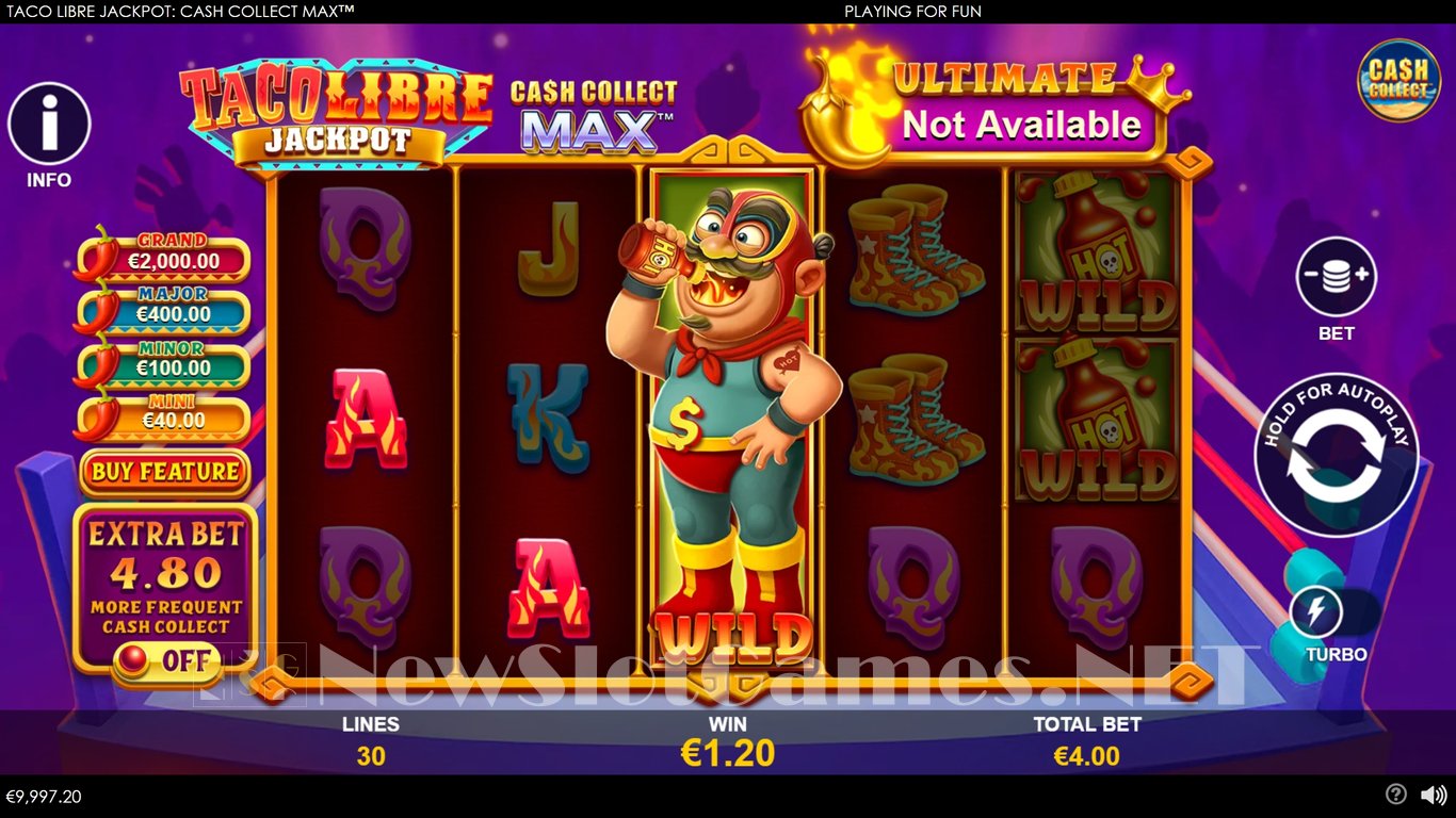 Taco Libre Jackpot Cash Collect Max Slot Demo Image