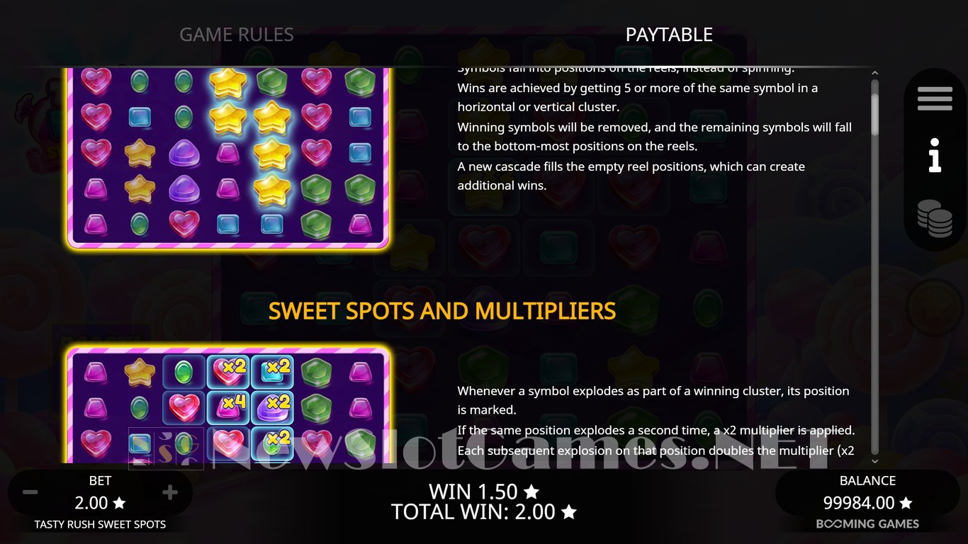 Tasty Rush Sweet Spots Slot Slot Image in Demo - pic. 3