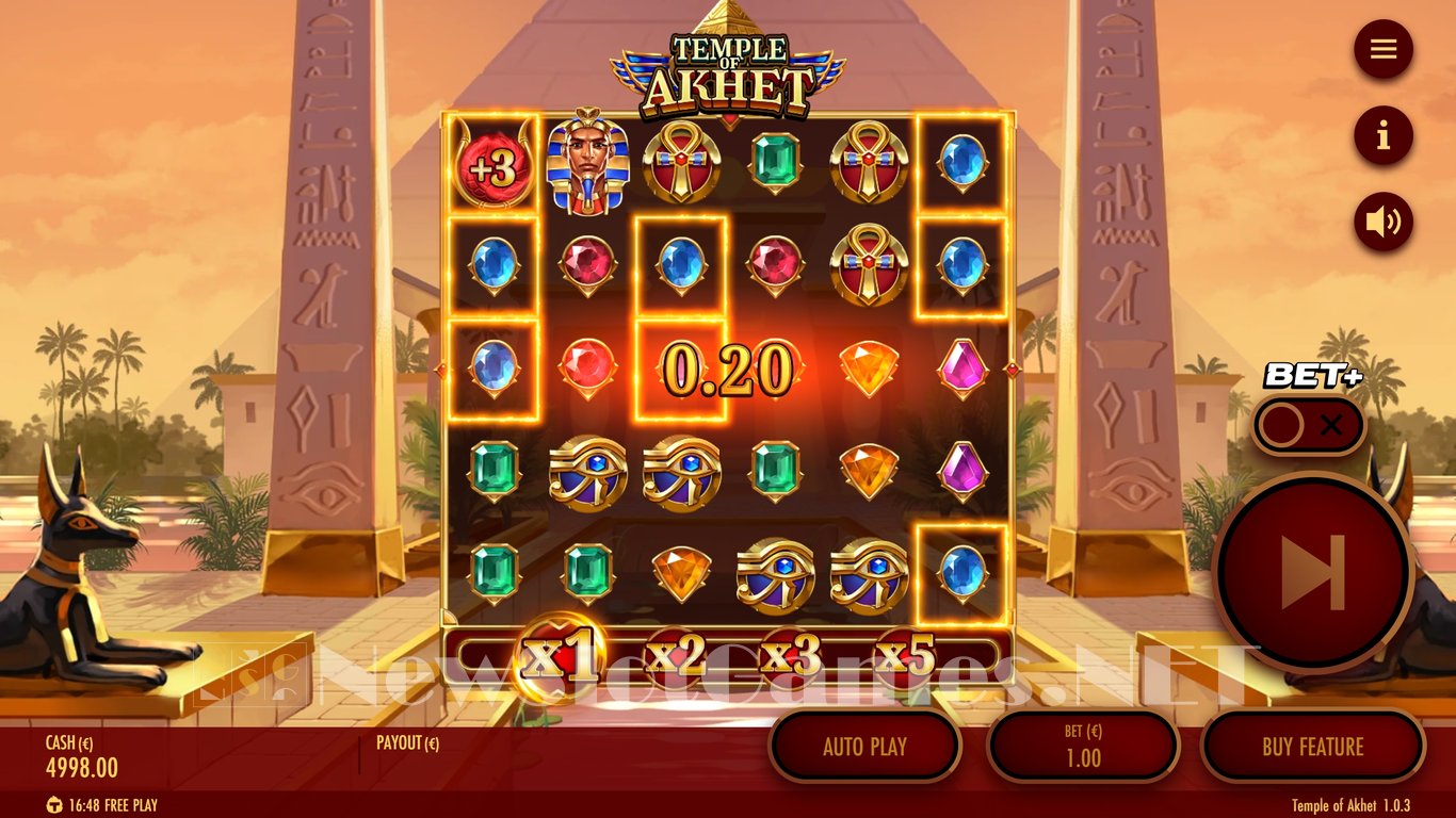 Temple of Akhet Slot Slot Image in Demo - pic. 2